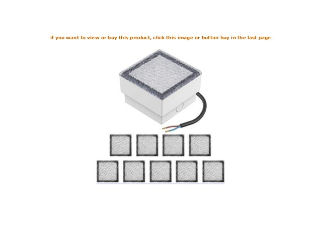 parlat LED Einbaustein Bodeneinbauleuchte CUS 230V blau 10 Stk. 10x10cm
