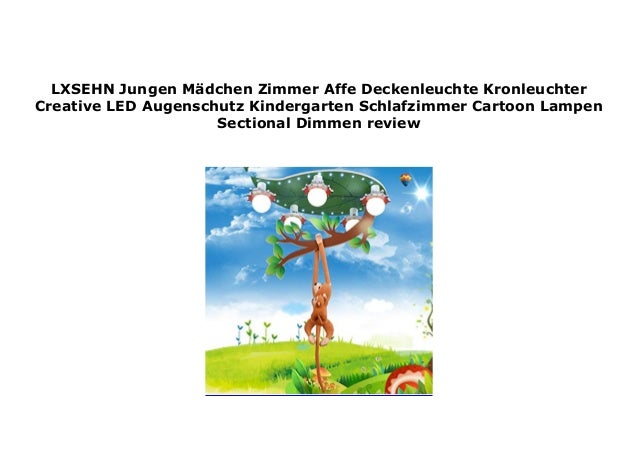 Jungen M/ädchen Zimmer AFFE Deckenleuchte Kronleuchter Creative LED Augenschutz Kindergarten Schlafzimmer Cartoon Lampen Sectional Dimmen Karikatur,Braun,67/×40cm35w