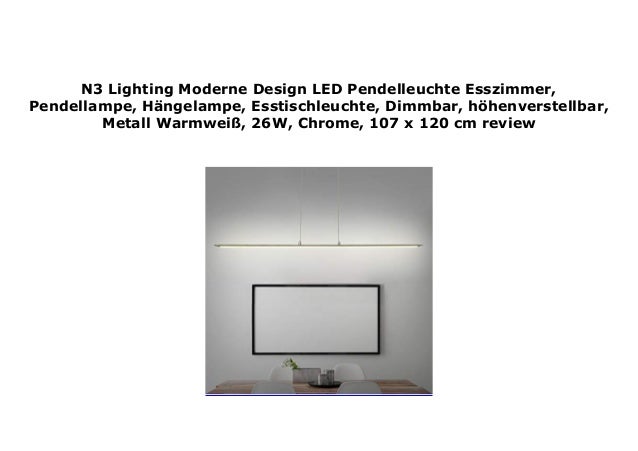 N3 Lighting Moderne Design Led Pendelleuchte Esszimmer Pendellampe