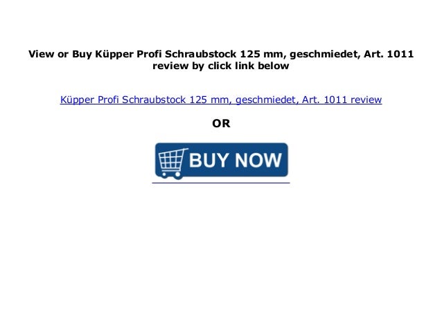 Profi Schraubstock Küpper geschmiedet 150 mm