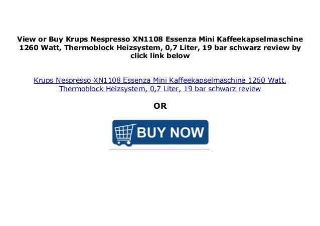 Krups Nespresso XN1108 Essenza Mini Kaffeekapselmaschine 1260 Watt, …