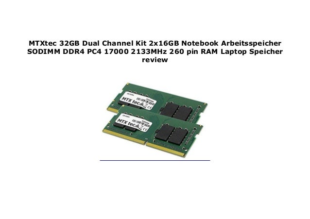 32GB Kit 2x 16GB DDR4 2133MHz PC4-17000 260 pin Sodimm Laptop Memory RAM