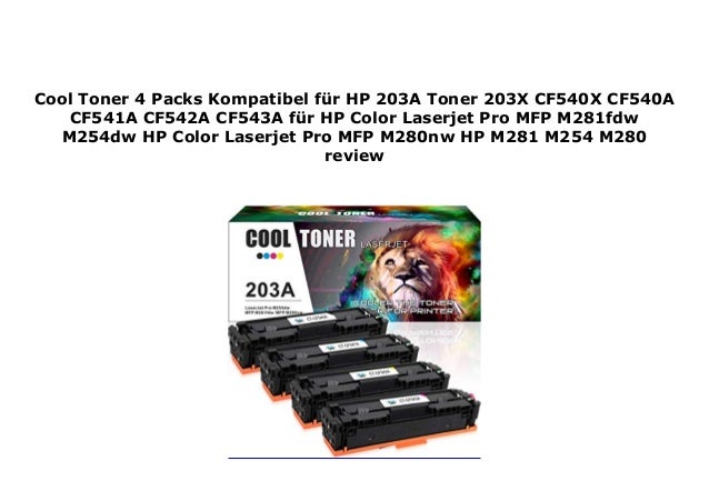 Cool Toner 4 Packs Kompatibel f r HP 203A Toner 203X ...