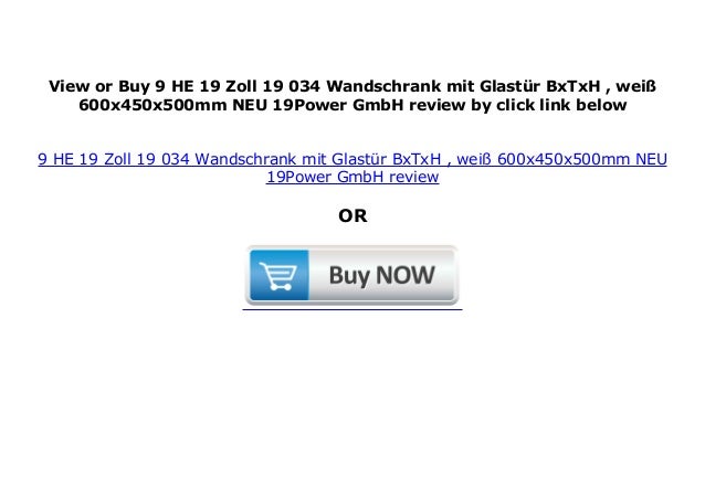 9 He 19 Zoll 19 034 Wandschrank Mit Glast R Bxtxh Wei 600x450