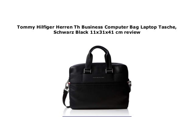 tommy hilfiger business leather computer bag
