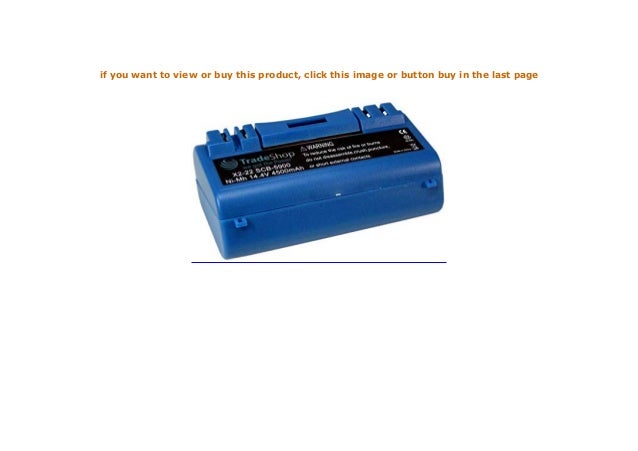 Akku 4500mAh für iRobot i-Robot Scooba 14904 BPL18151 330 340 350 385 590 5800