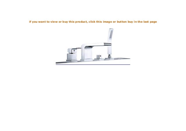 Wannenrandarmatur Fliesenrandarmatur 6080 Design 4 Loch Wasserfall