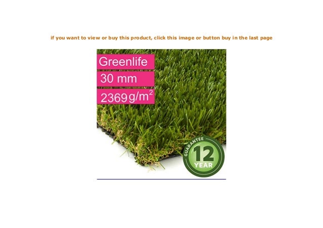 Gewicht ca 2369 g//m/² Kunstrasen Rasenteppich Greenlife f/ür Garten Florh/öhe 30 mm UV-Garantie 12 Jahre Rollrasen DIN 53387 Kunststoffrasen - 4,00 m x 5,00 m
