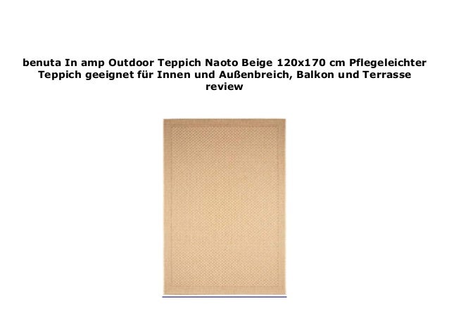 Benuta In Amp Outdoor Teppich Naoto Beige 120x170 Cm Pflegeleich