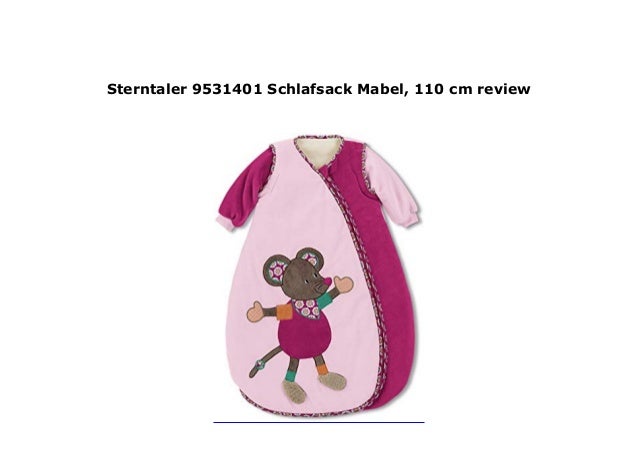 Sterntaler 9531401 Schlafsack Mabel 110 Cm Review