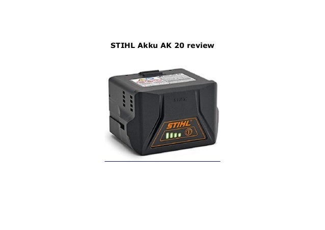Аккумулятор ak 20