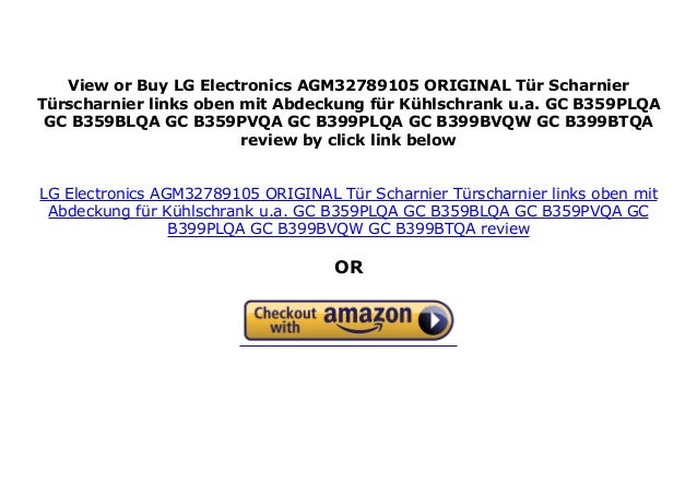 LG Electronics AGM32789105 ORIGINAL T r Scharnier T rscharnier links