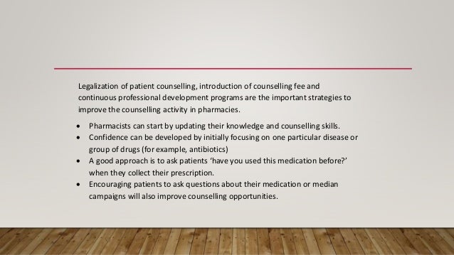 Strategies To Overcome Barriers Of Patient Counselling