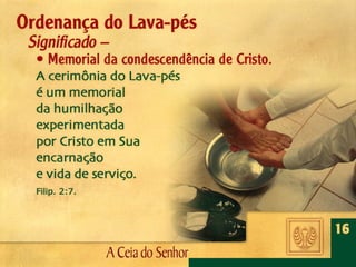 16 A ceia do senhor 