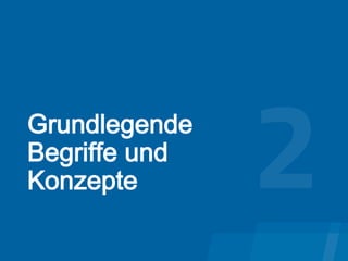 12
Grundlegende
Begriffe und
Konzepte
 