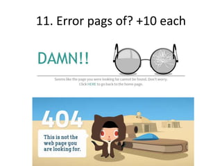 11. Error pags of? +10 each
 