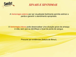 16ª aula choque e hemorragias Silvio | PPT