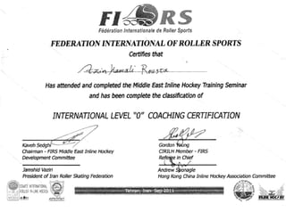 FIRS- Coaching