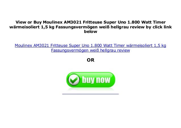 Moulinex AM3021 Fritteuse Super Uno weiß//hellgrau