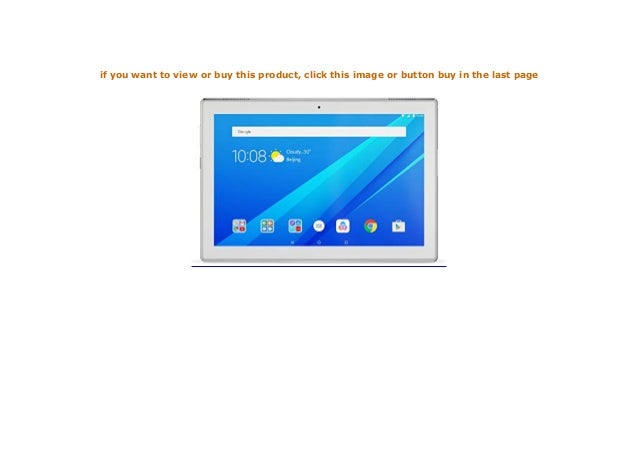 Lenovo Tab4 10 25 5 Cm 10 1 Zoll Hd Ips Touch Tablet Pc Qualcomm S