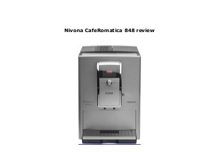 Nivona CafeRomatica 848 review
 