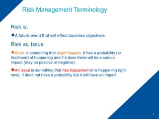 Gross Risk Net Risk Risk Management Training 2013 | PPT