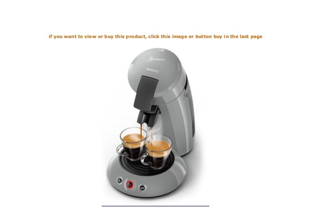 Senseo Original Hd6553 70 Freistehend Maschine In Kaffee Kapseln 0 7l