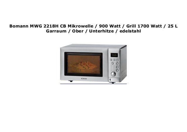 Bomann MWG 2289 CB wei/ß