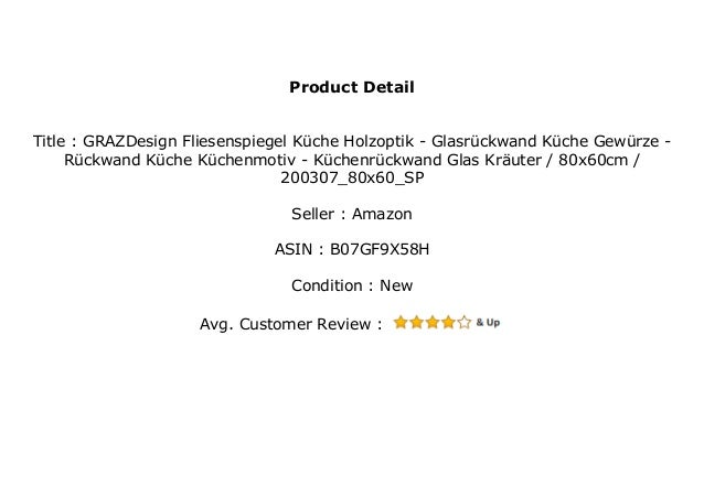 Grazdesign Fliesenspiegel K Che Holzoptik Glasr Ckwand K Che Gew Rz