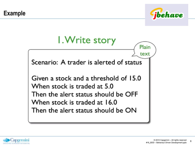 bdd behaviour driven development | PPT