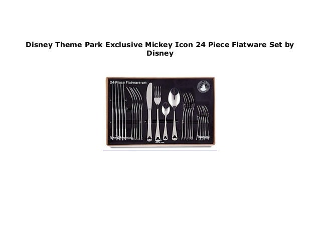 Disney Theme Park Exclusive Mickey Icon 24 Piece Flatware Set by Disney 193