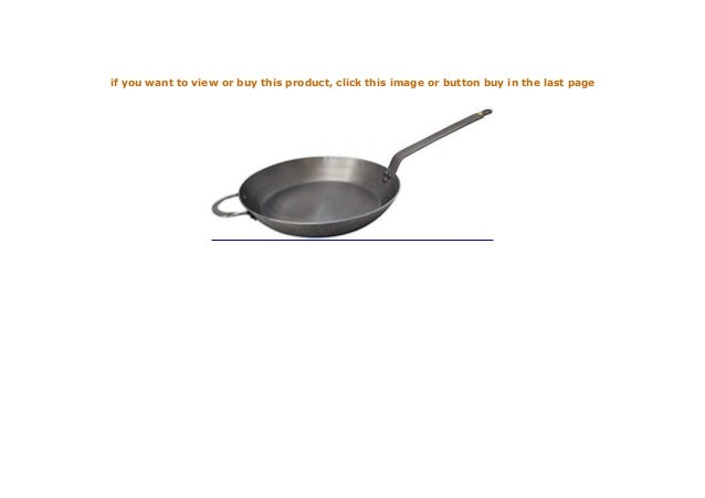 schwarz Blech De Buyer 5610.36 Mineral B Round Carbon Steel Fry Pan 14-Inch Bratpfanne