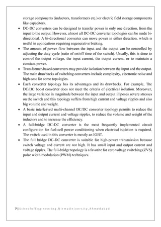 Report on simulation and analysis of converters for electric vehicles | PDF