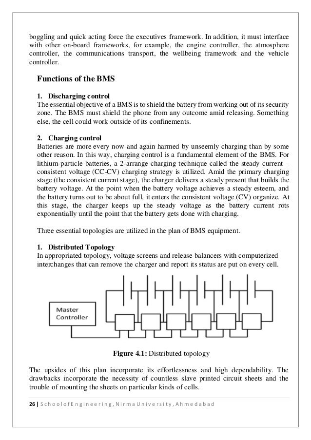 Report on Studies of Electric Vehicle Technologies