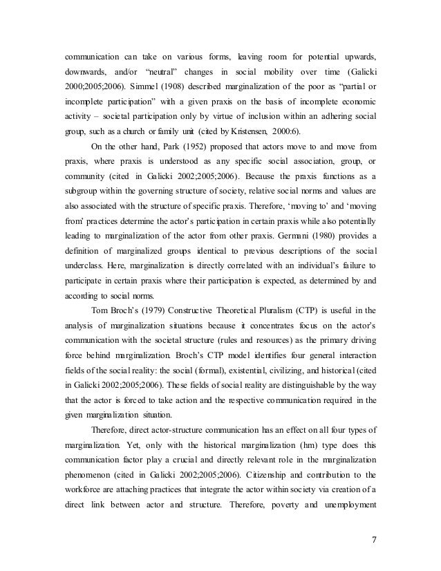 What is a marginalized group in society image