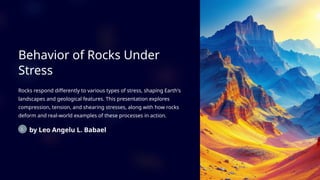 Science: 16 Behavior-of-Rocks-Under-Stress.pptx