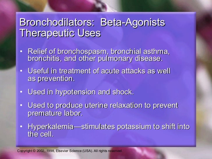 Bronchodilators Updates (ati pharmacology topic des…