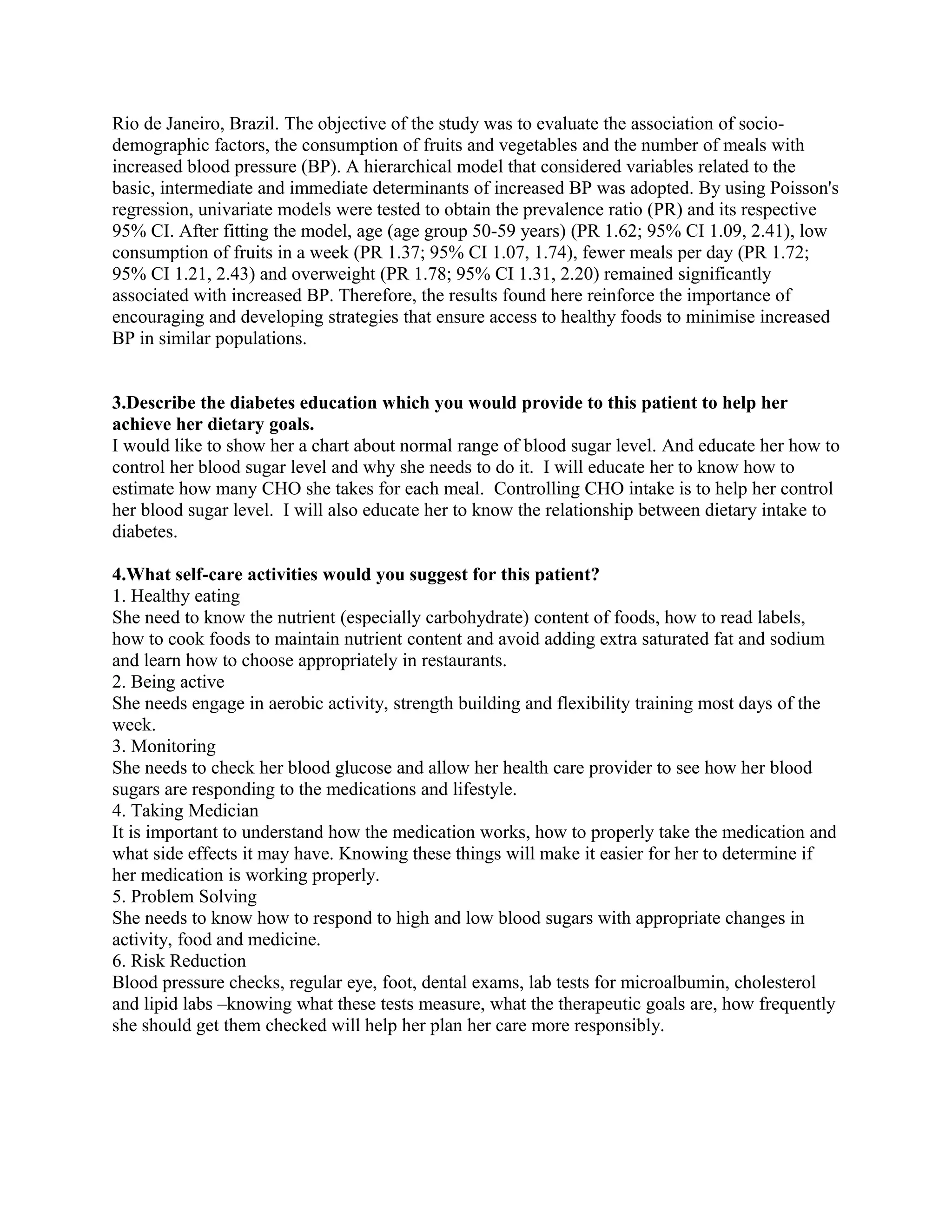 Case Study Type 1 Diabetes | DOC