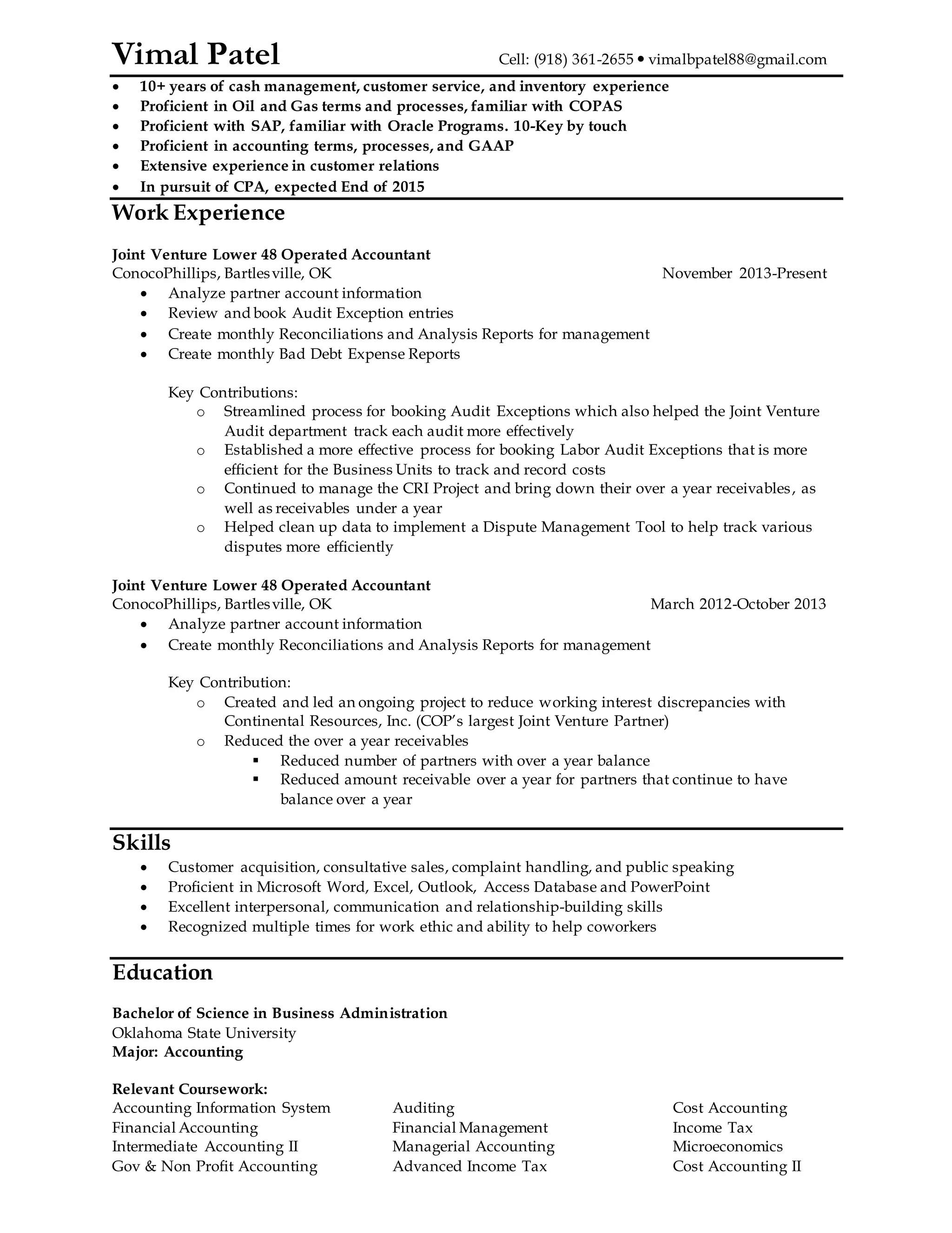 Vimal s Resume 1 PDF Vimal s resume 1 pdf