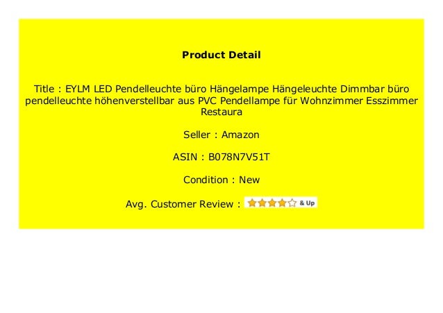 Big Discount Eylm Led Pendelleuchte B Ro H Ngelampe H Ngeleuchte Dimm
