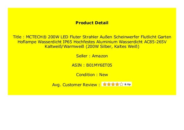 Big Discount Mctech 200w Led Fluter Strahler Au En Scheinwerfer Flut