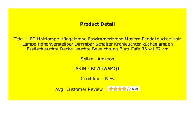 Big Discount Led Holzlampe H Ngelampe Esszimmerlampe Modern Pendelleu