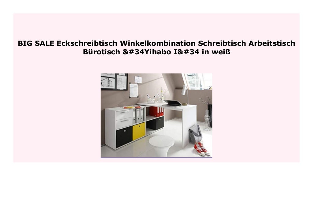 BIG DISCOUNT Eckschreibtisch Winkelkombination ...