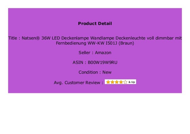 Big Sale Natsen 36w Led Deckenlampe Wandlampe Deckenleuchte Voll