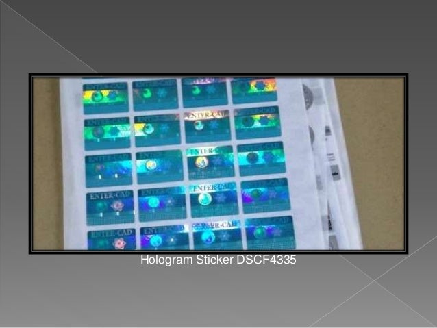 16 Contoh Produk Stiker  Hologram 