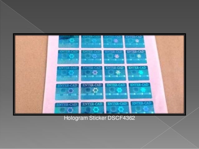 16 Contoh  Produk Stiker  Hologram 