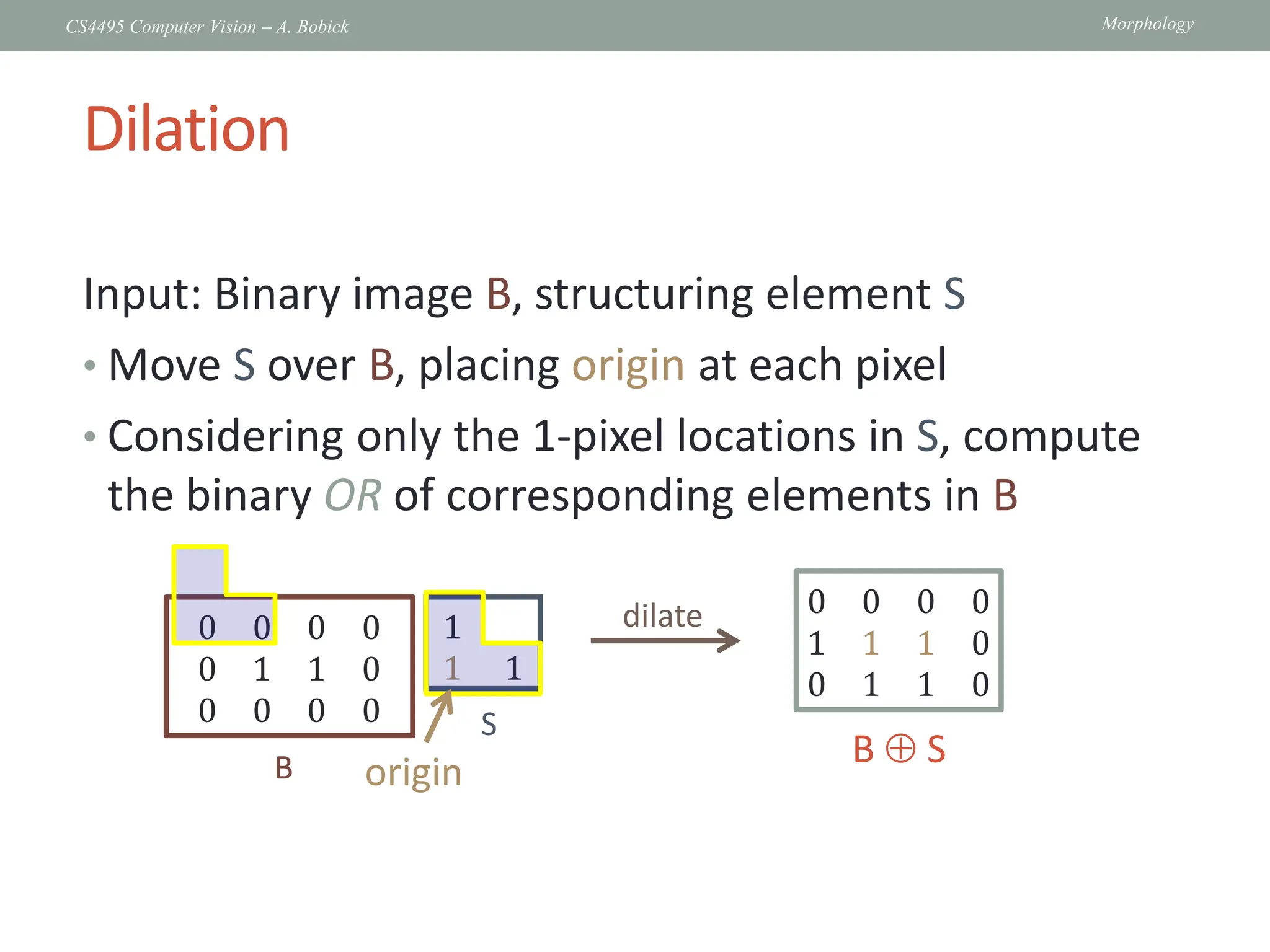Binary images and Morphology - Computer Vision | PDF
