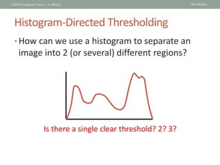 Binary images and Morphology - Computer Vision | PDF