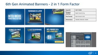 18
6th Gen Animated Banners - 2 in 1 Form Factor
Asset ID 16CY1105EN
Shopper
Journey
Digital: Experiencing
File Format Flash Version 9, AS3
Dimensions 160x600; 300x250; 728x90
 