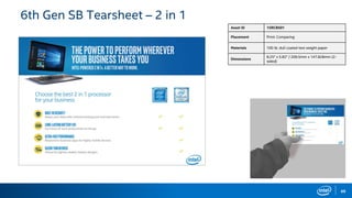 69
6th Gen SB Tearsheet – 2 in 1
Asset ID 15RCB501
Placement Print: Comparing
Materials 100 lb. dull coated text weight paper
Dimensions
8.25" x 5.82" / 209.5mm x 147.828mm (2-
sided)
 